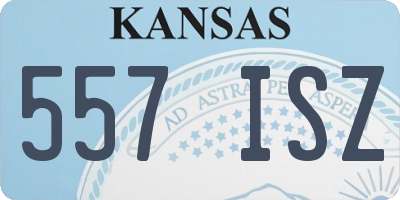 KS license plate 557ISZ