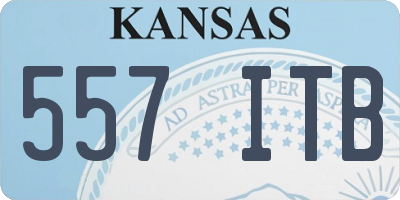 KS license plate 557ITB