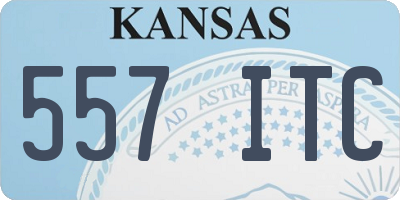 KS license plate 557ITC