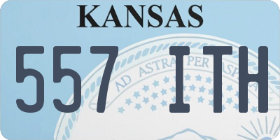 KS license plate 557ITH