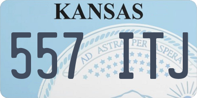 KS license plate 557ITJ