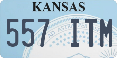 KS license plate 557ITM