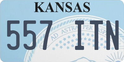 KS license plate 557ITN