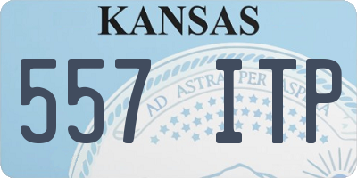 KS license plate 557ITP