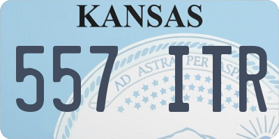 KS license plate 557ITR