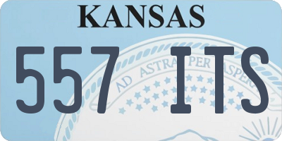 KS license plate 557ITS