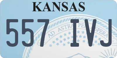 KS license plate 557IVJ