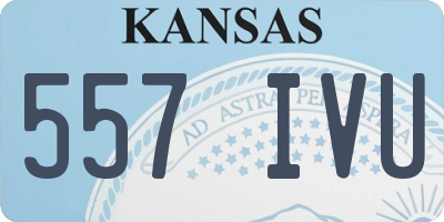 KS license plate 557IVU