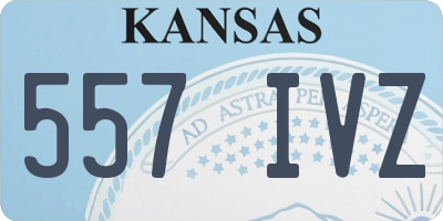 KS license plate 557IVZ