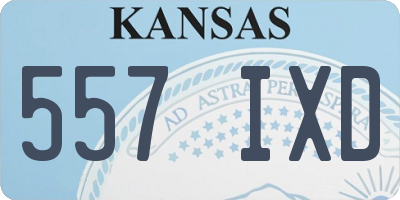 KS license plate 557IXD