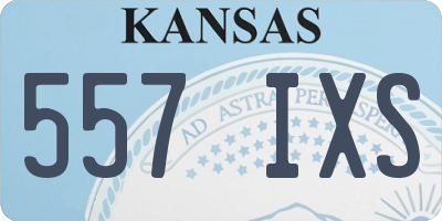KS license plate 557IXS