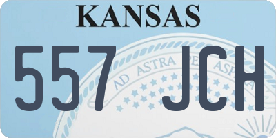 KS license plate 557JCH