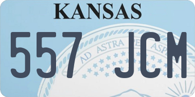 KS license plate 557JCM