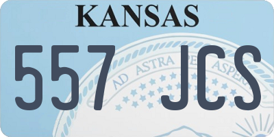 KS license plate 557JCS