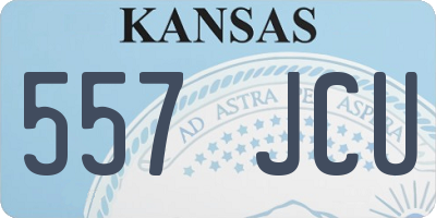 KS license plate 557JCU