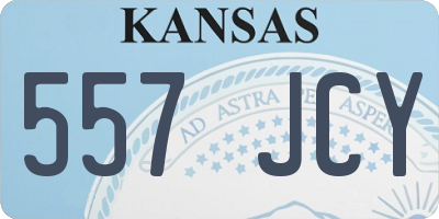 KS license plate 557JCY