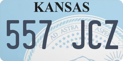 KS license plate 557JCZ