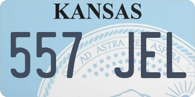 KS license plate 557JEL