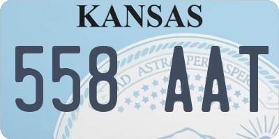 KS license plate 558AAT