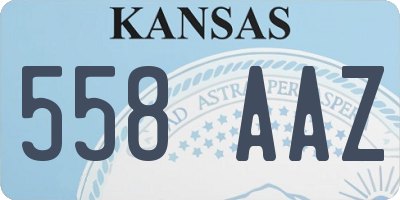 KS license plate 558AAZ