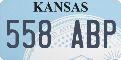 KS license plate 558ABP