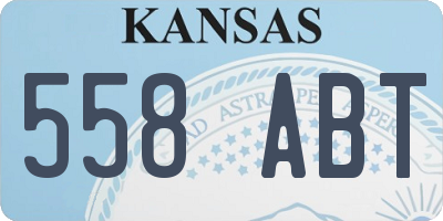 KS license plate 558ABT