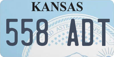 KS license plate 558ADT