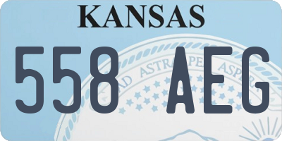 KS license plate 558AEG