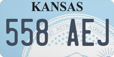 KS license plate 558AEJ