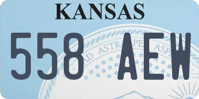 KS license plate 558AEW