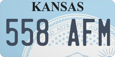 KS license plate 558AFM