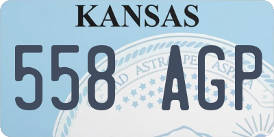 KS license plate 558AGP
