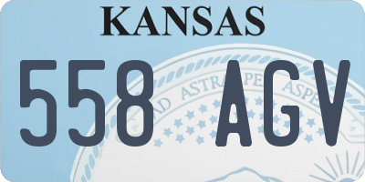 KS license plate 558AGV