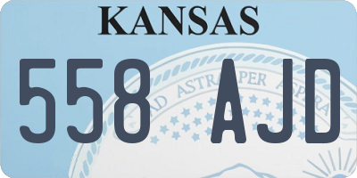KS license plate 558AJD