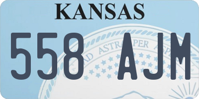 KS license plate 558AJM