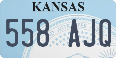 KS license plate 558AJQ