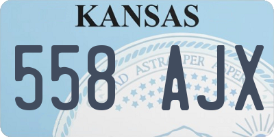 KS license plate 558AJX