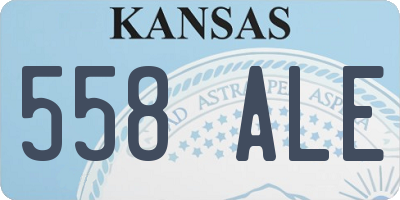 KS license plate 558ALE