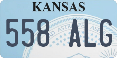 KS license plate 558ALG