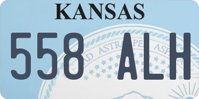 KS license plate 558ALH