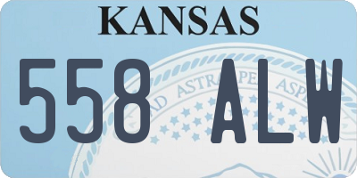 KS license plate 558ALW