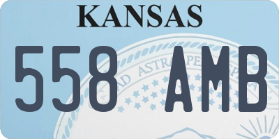 KS license plate 558AMB
