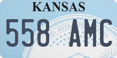 KS license plate 558AMC