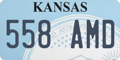 KS license plate 558AMD