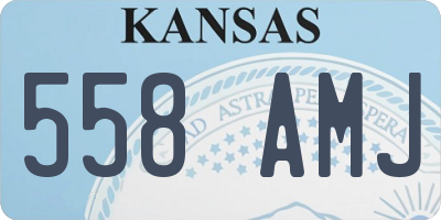 KS license plate 558AMJ