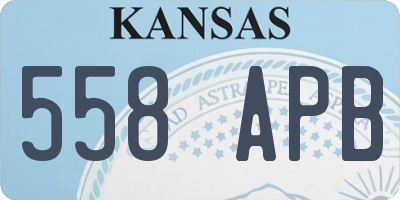 KS license plate 558APB