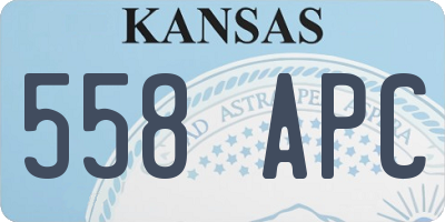 KS license plate 558APC