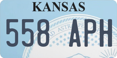 KS license plate 558APH