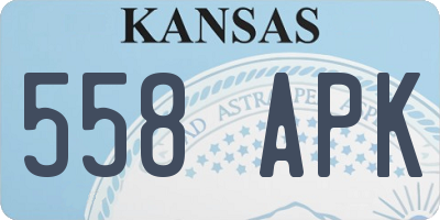 KS license plate 558APK