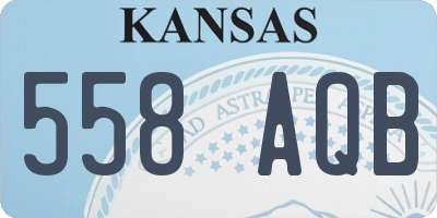 KS license plate 558AQB